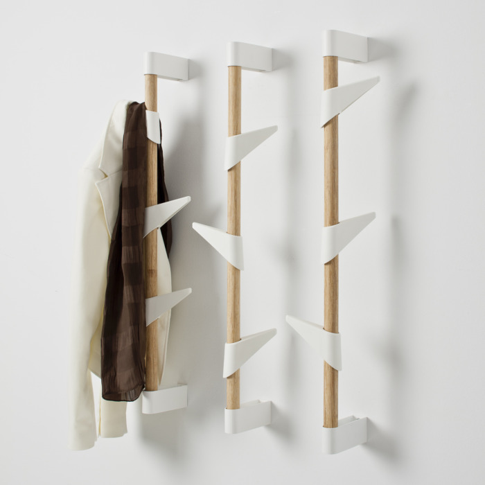 Bamboo wall 90 - 1 Bambus Stange mit 3 Mantelhaken – Bild 2