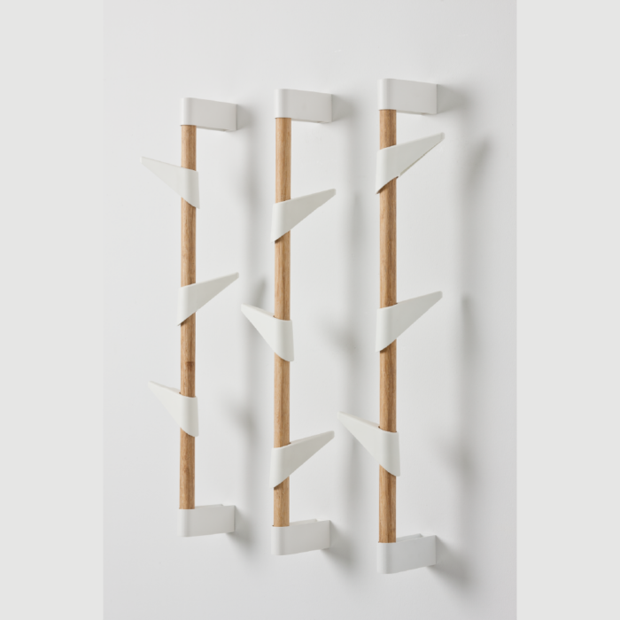 Bamboo wall 90 - 1 Bambus Stange mit 3 Mantelhaken