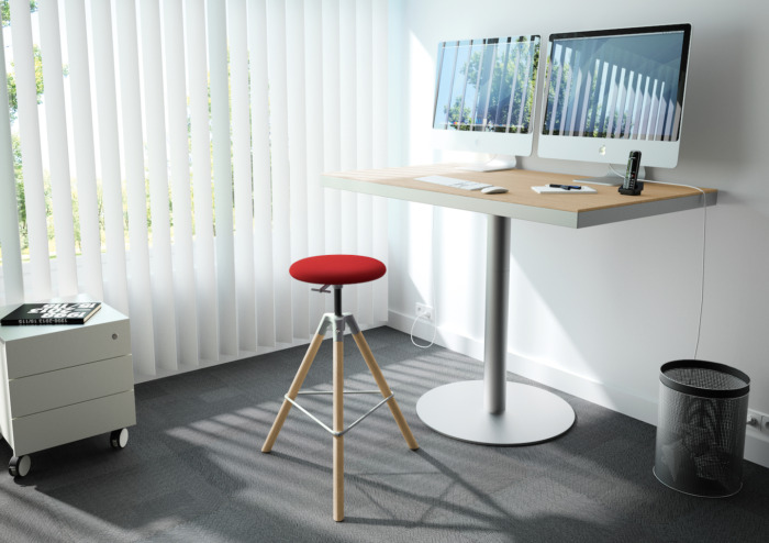 Girsberger Modell 112 Atelierhocker hoch – Bild 3