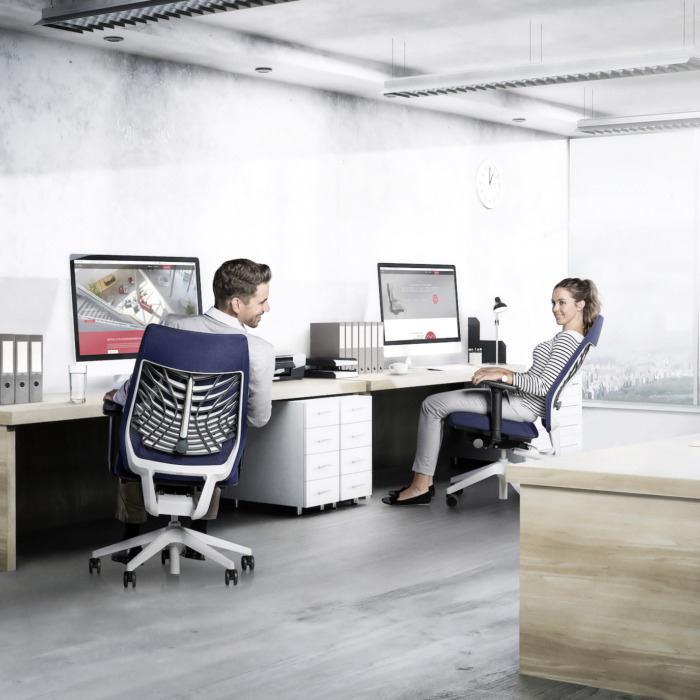 Interstuhl JOYCEis3 JC268 Drehstuhl, Netzrücken, FLEXTECH-Mechanik, FlexGrid – Bild 5
