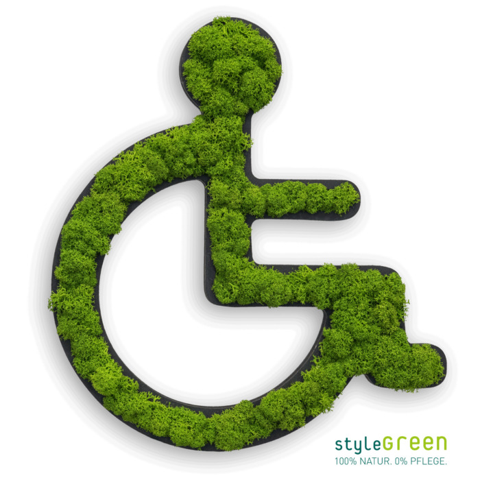 PIKTOGRAMM: TOILETTEN-SCHILD ROLLSTUHL 25CM