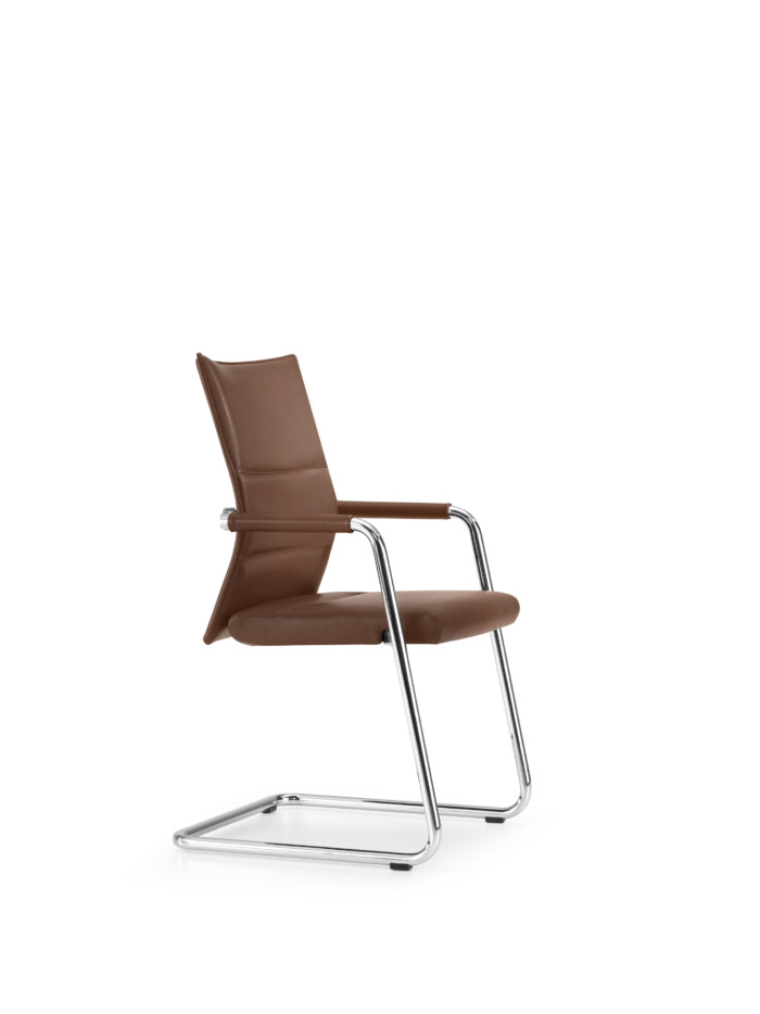 Girsberger Diagon Executive Freischwinger, Rücken Medium, nicht stapelbar – Bild 6